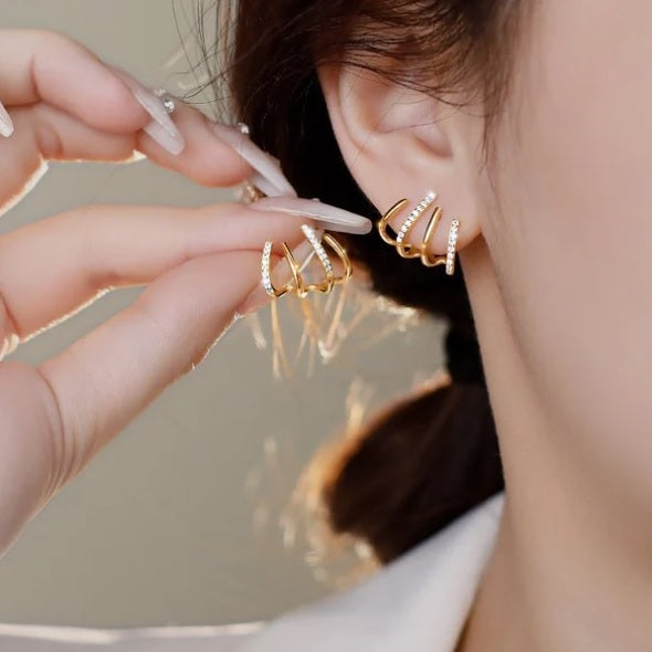 Shiny Crystal Earrings