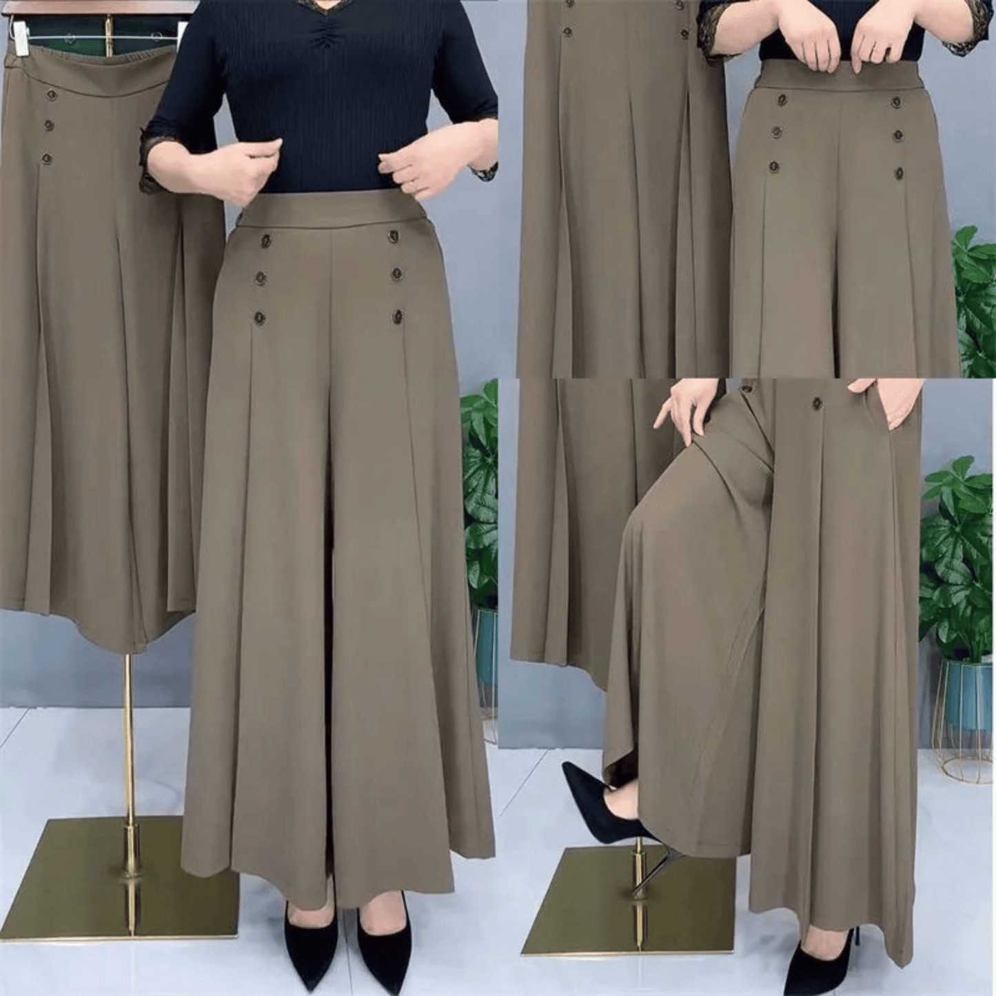 Wide-leg Pants