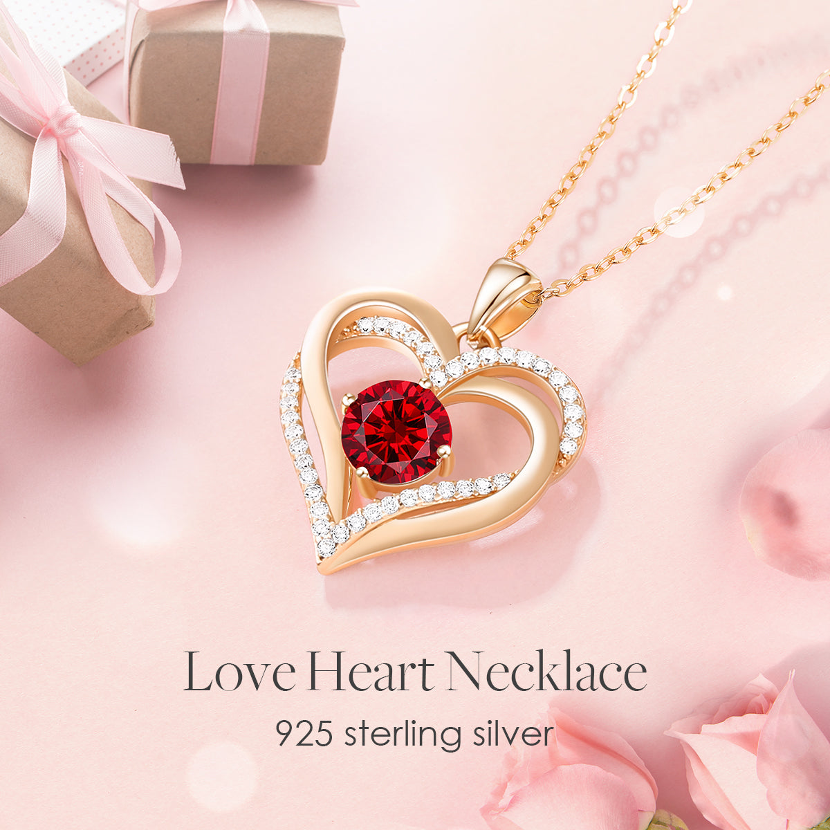 Forever Love Heart Necklaces